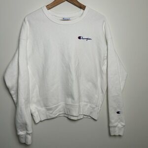 Champion Sweatshirt‎ Women's Large L Embroided Logo Crew neck Reverse Weave